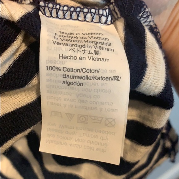 Whisper Cotton Stripe Long Sleeve Crewneck Tee - Picture 6 of 6